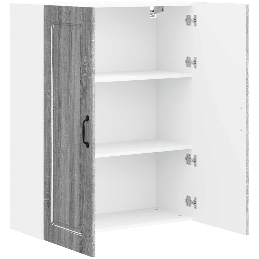 vidaXL 2 Door Concrete Grey Kitchen Wall Cabinet Image 5