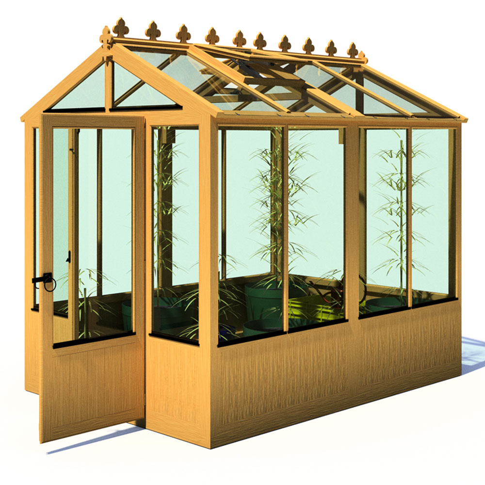 Shire Holkham Wooden 6 x 8ft Greenhouse Image 3
