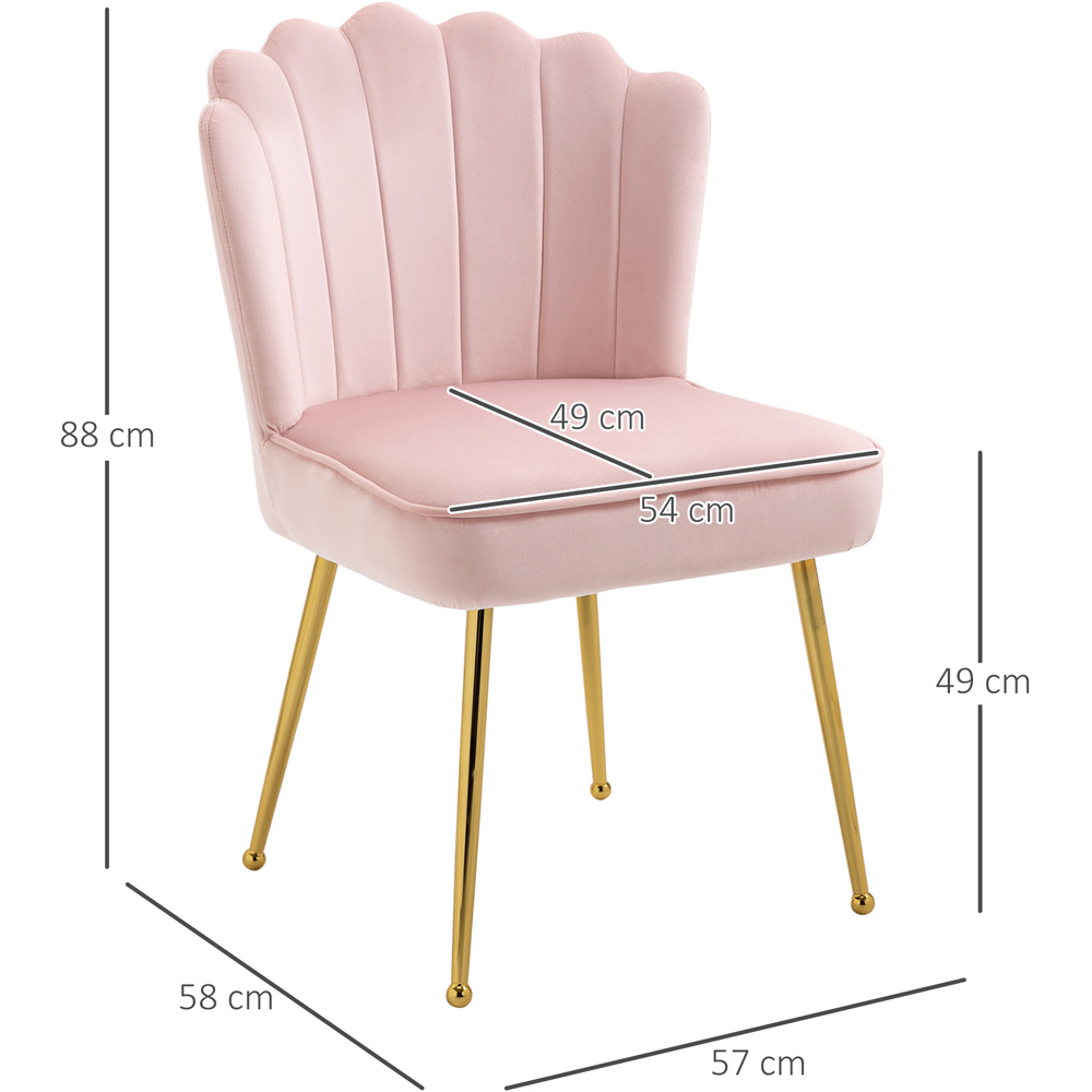 Portland Pink Vanity Accent Chair Image 8