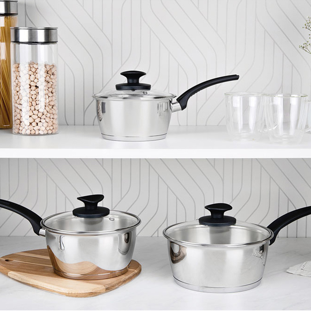 Tramontina 18cm Silver Stainless Steel Sauce Pan Image 5