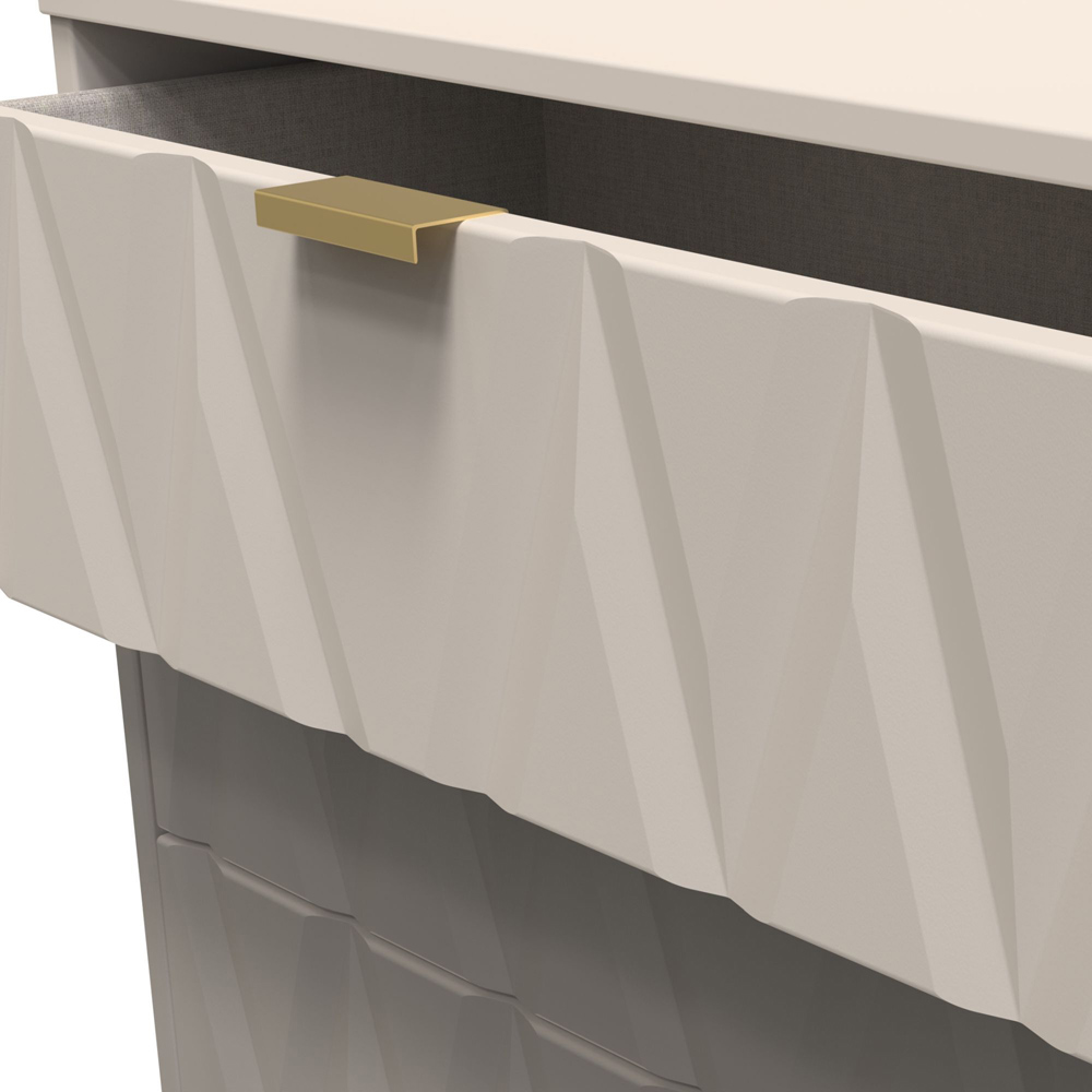 Crowndale Diamond 3 Drawer Matt Kashmir Chest of Drawers Image 5