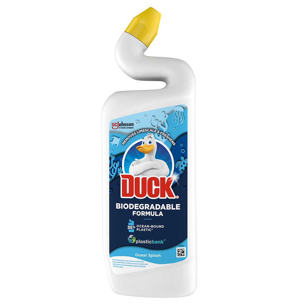 Duck Ocean Splash Biodegradable Formula Toilet Cleaner 750ml Image 1
