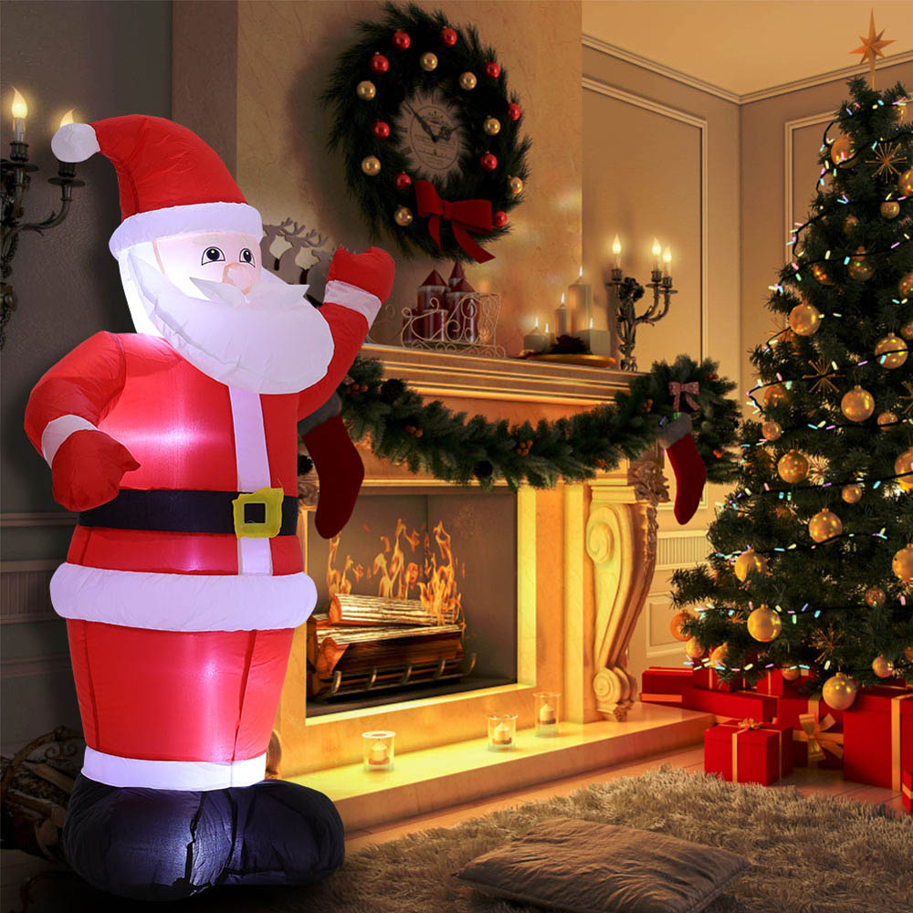 Living and Home Christmas LED Inflatable Santa 5.9ft Wilko