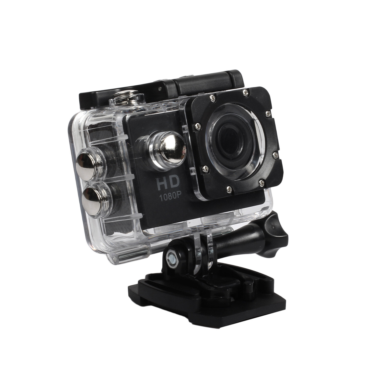 Action Camera with SD Card - Black Image 1