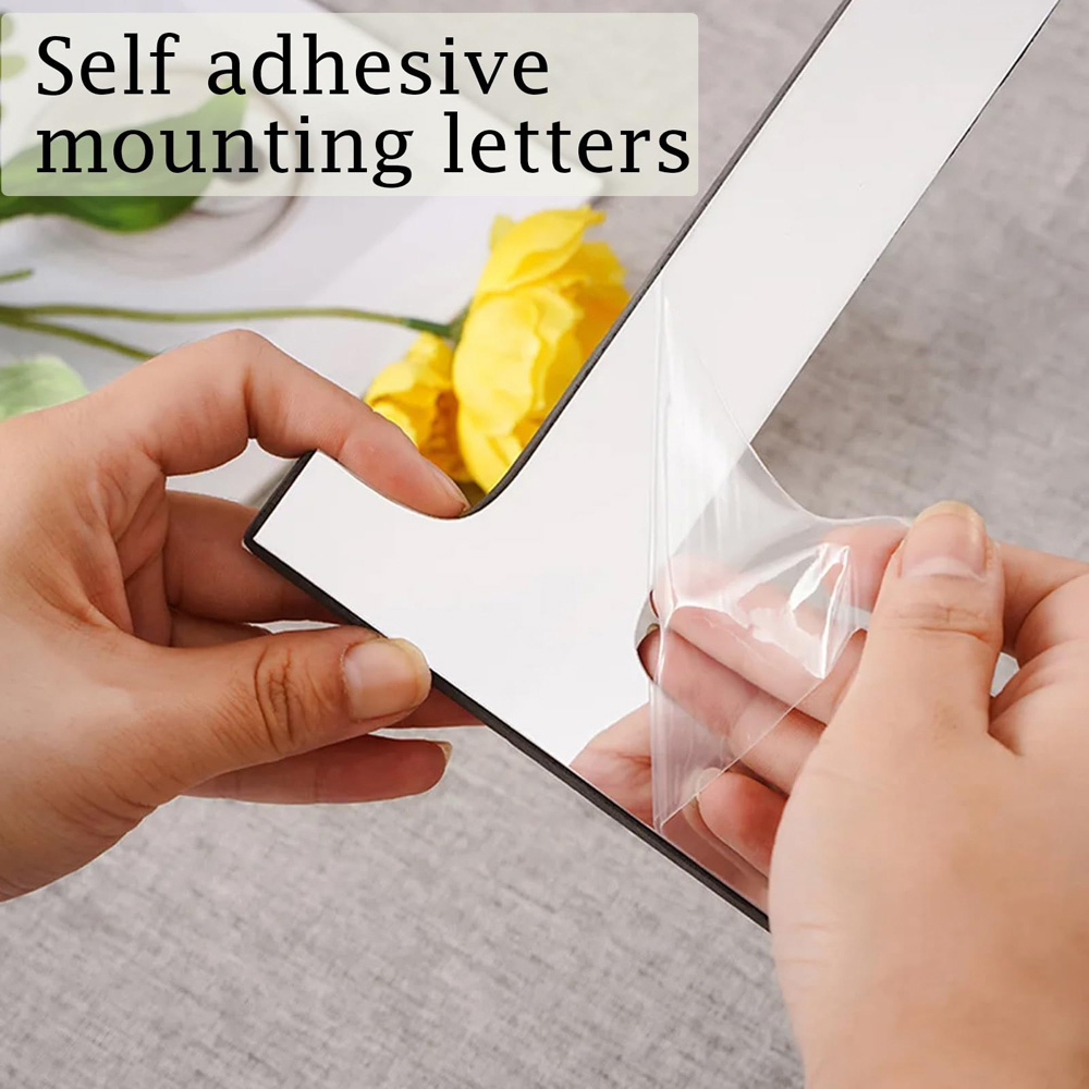 ATEK Self-Adhesive Mirror Effect Reflective Family Wall Sticker Image 5