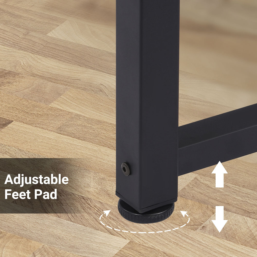 Portland Home Office Computer Writing Desk Black Image 4