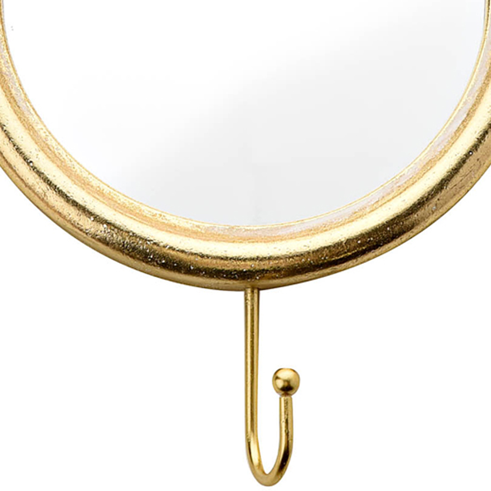 Hestia Gold Finish Bee Wall Hook Mirror Image 3