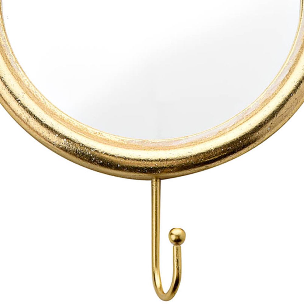 Hestia Gold Finish Rabbit Wall Hook Mirror Image 3