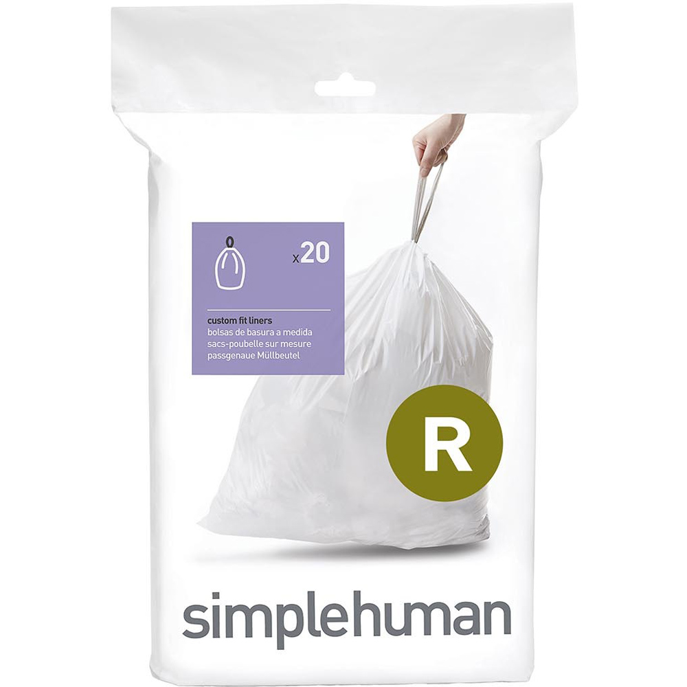 simplehuman custom fit bin liners - 20 / R Image 1