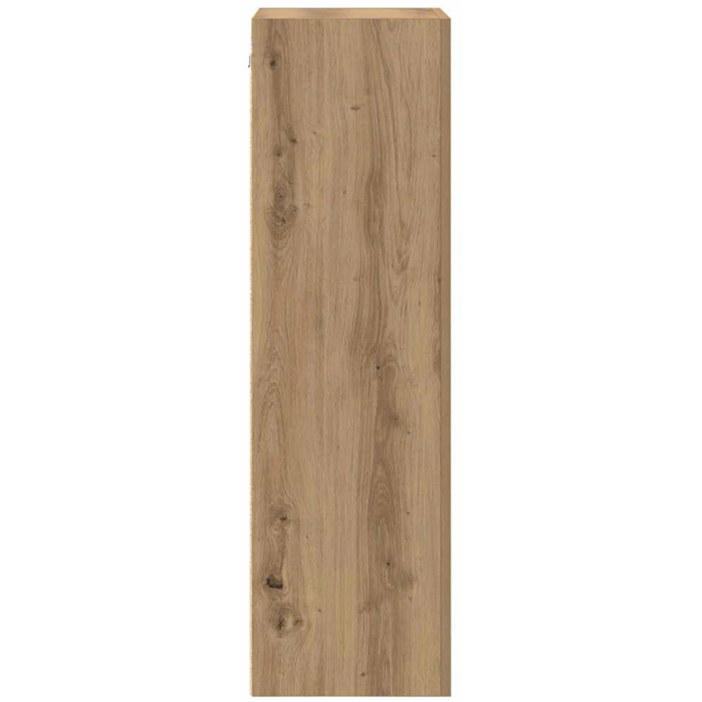 vidaXL Single Door Artisan Oak Wall Mounted Rectangular TV Cabinet Image 7