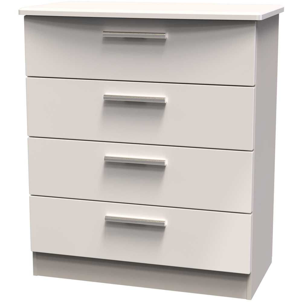 Crowndale Knightsbridge 4 Drawer Kashmir Gloss Chest of Drawers Ready Assembled Image 3