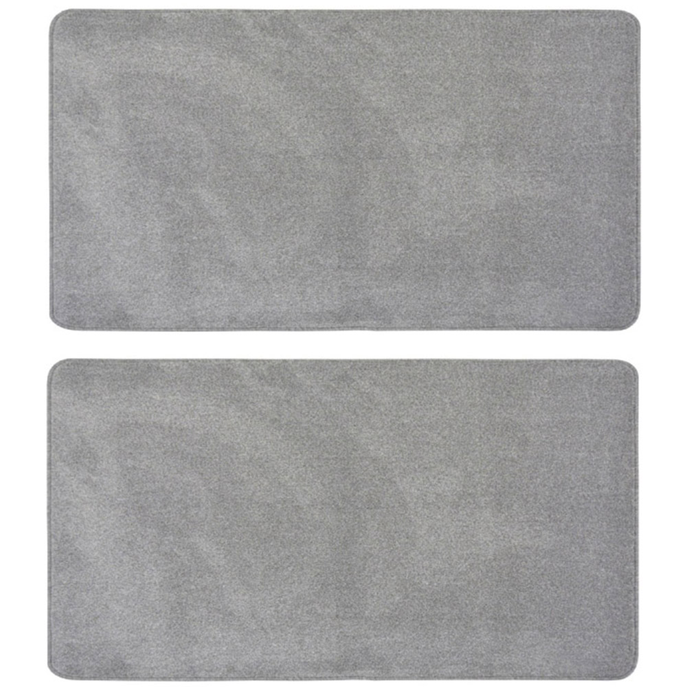 Melrose Relay Grey Mat 57 x 100cm Twin Pack Image 1