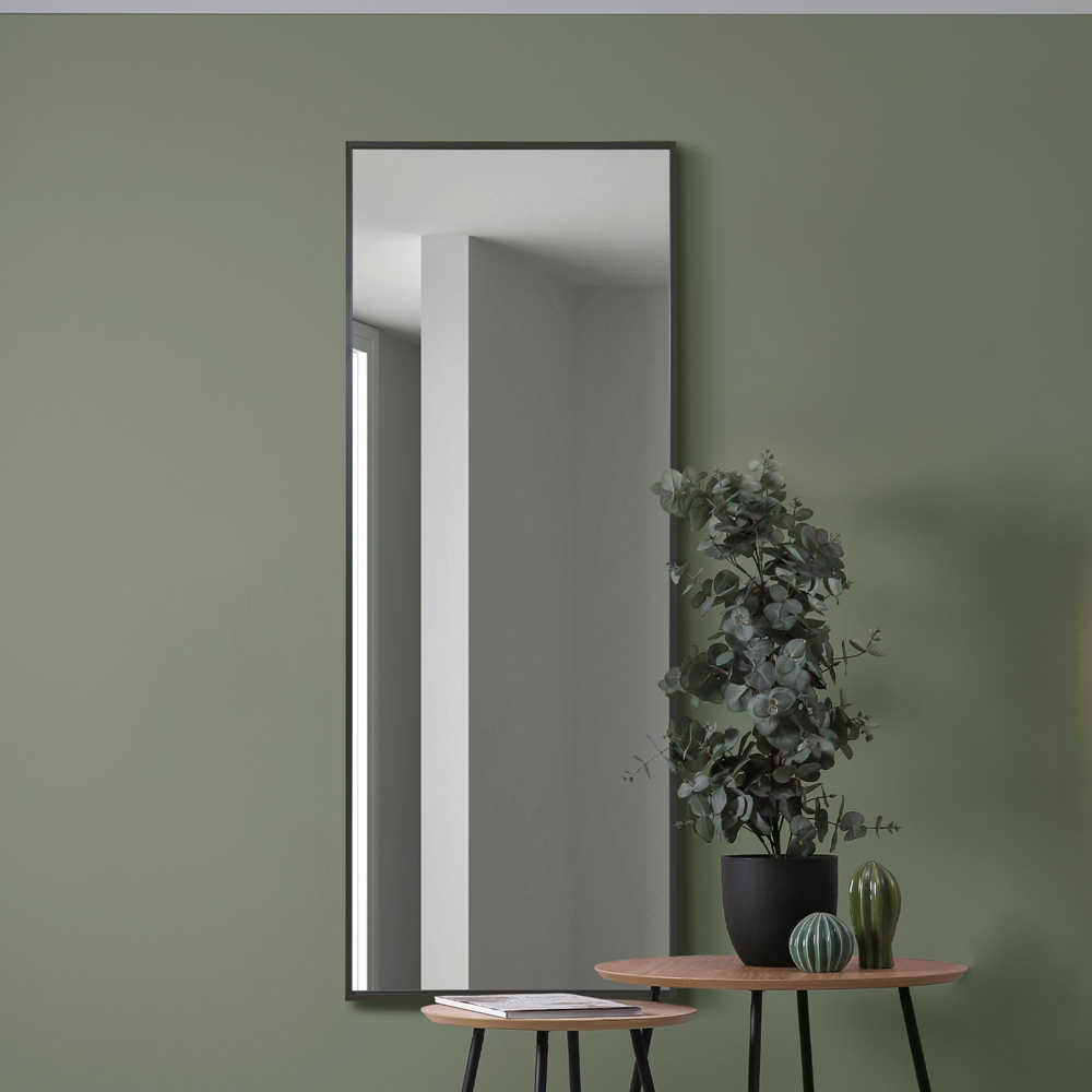 MirrorOutlet The Artus Black Aluminium Edged Wall Mirror 150 x 60cm Image 6