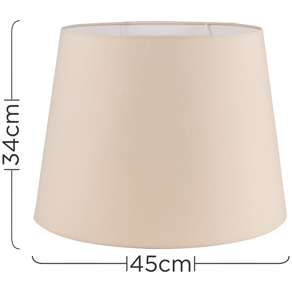ValueLights Aspen Beige Tapered Lamp Shade XL Image 5