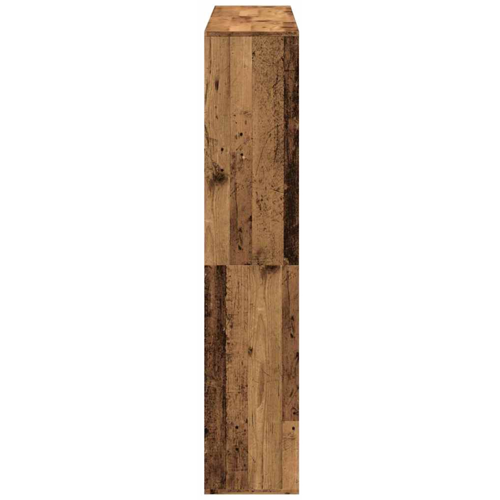 vidaXL 12 Shelf Old Wood Bookcase Image 6