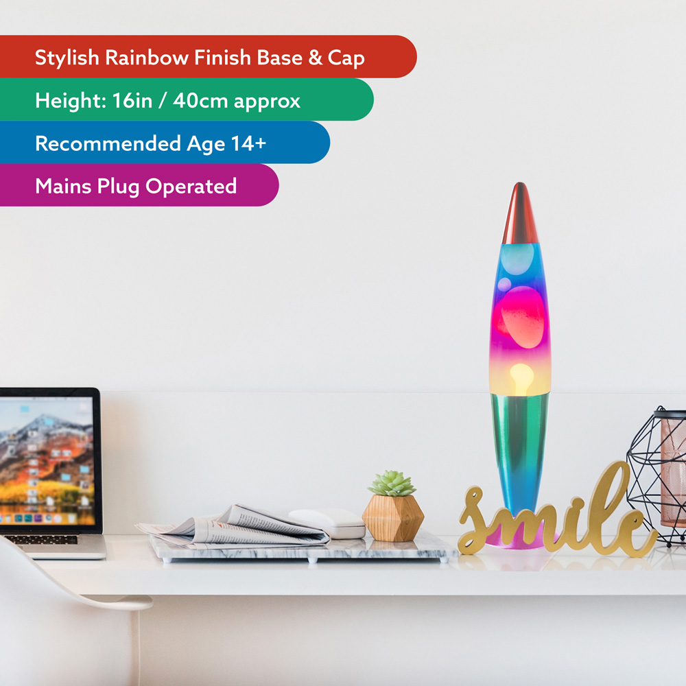 Global Gizmos Rainbow Lava Lamp 16 inch Image 7