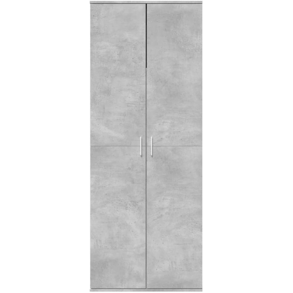 vidaXL 2 Door Concrete Grey High Cabinet Image 3