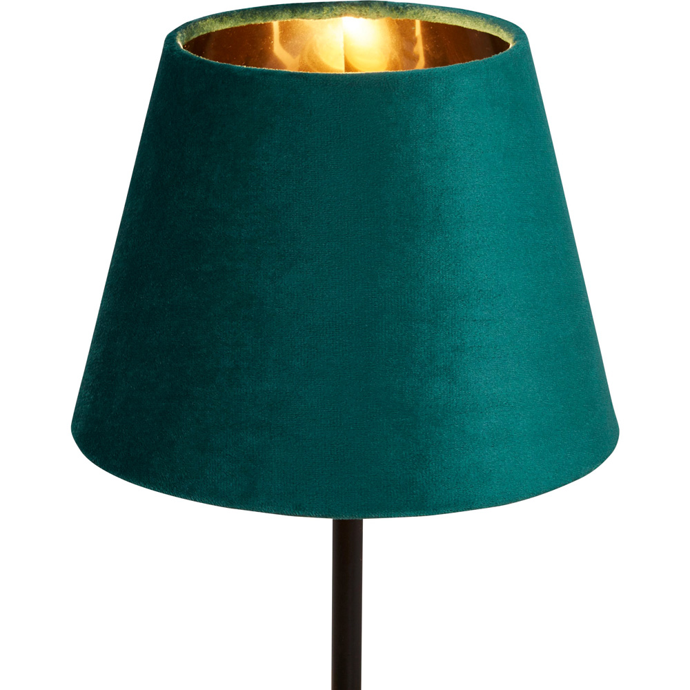 Lighting Collection Posner Green Velvet Tapered Lamp Shade 20cm Image 3