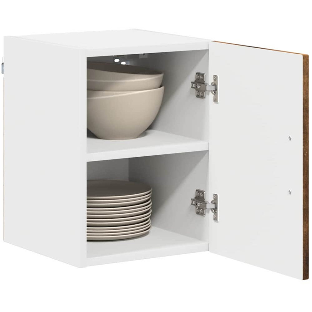 vidaXL Kalmar Single Door Smoked Oak Wall Mounted Kitchen Cabinet Image 3