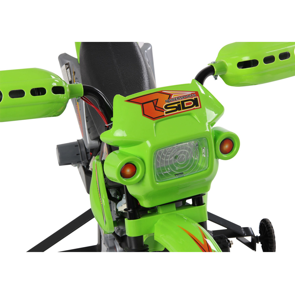 Portland Kids Electric Ride On Motorbike Green Image 2