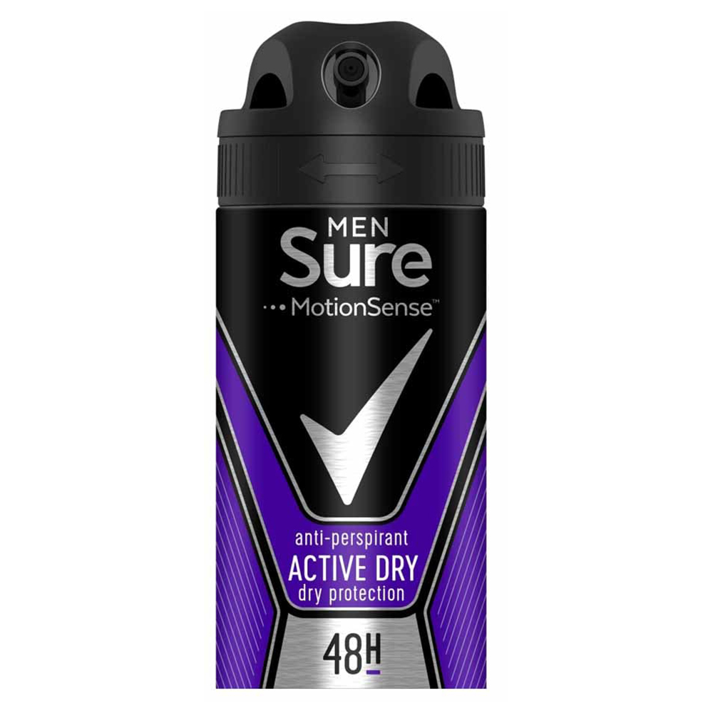Sure For Men Active Anti-Perspirant Deodorant 250ml Image 2