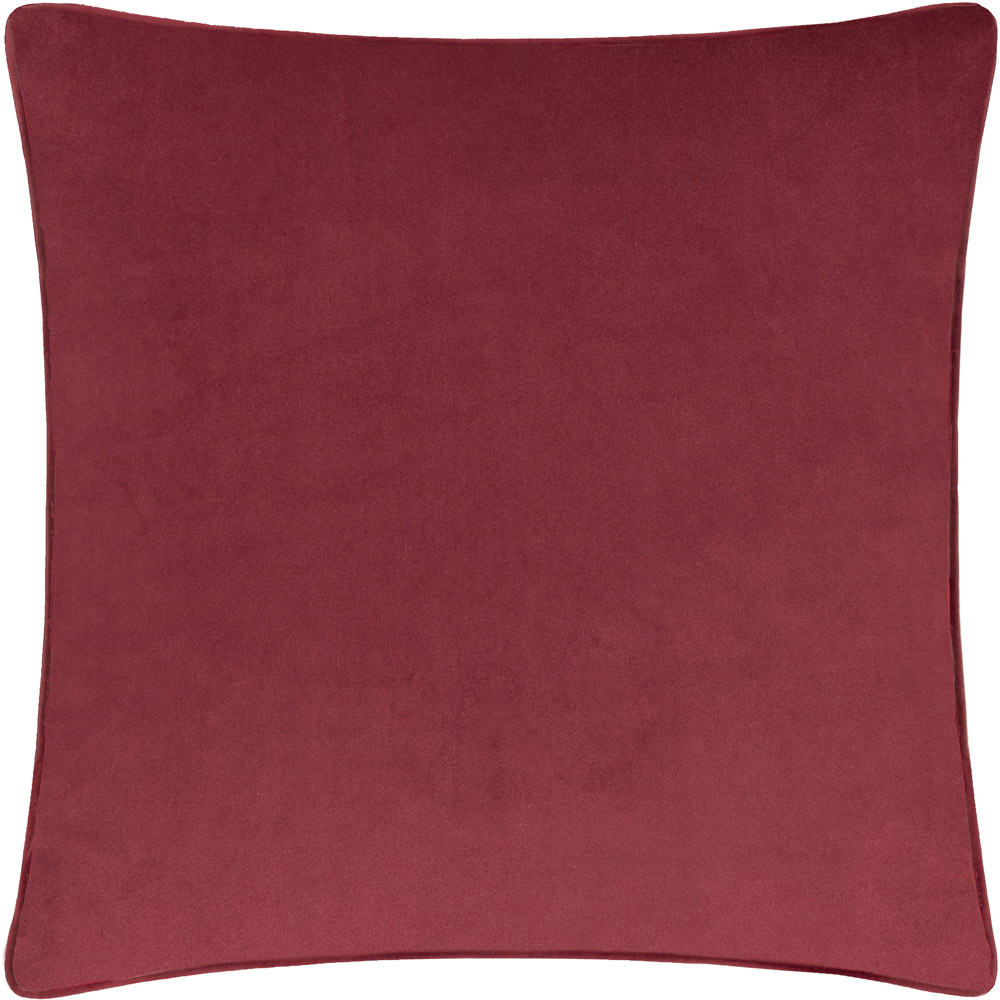 Furn Amor Eterno Red Velvet Piped Cushion 45 x 45cm Image 3
