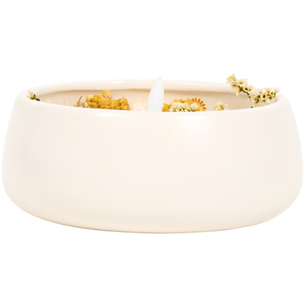 Floral Ceramic LED Candle Image 7