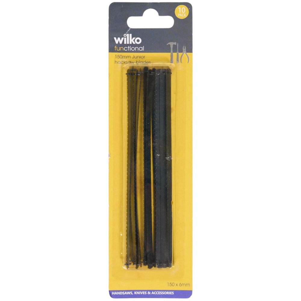 Pack of 10 Functional Junior Hack Saw Blades Image 1