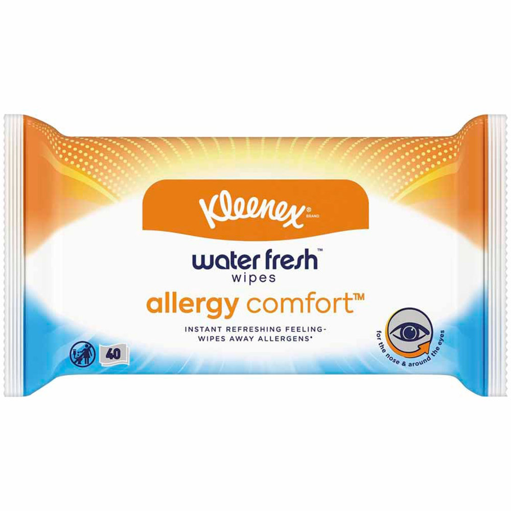 Kleenex Water Fresh Wipes with Allergy Comfort 40 Pack Image 2