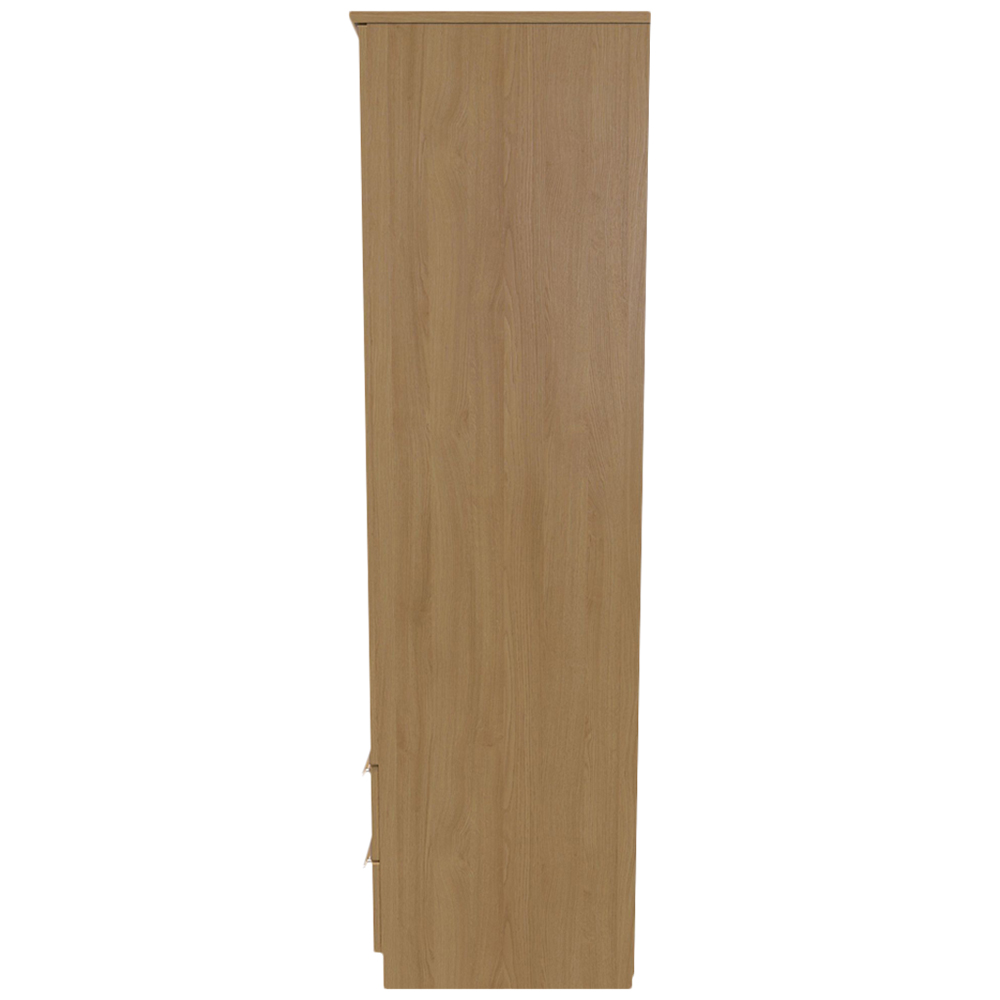 Crowndale Sherwood 2 Door 2 Drawer Oak Double Wardrobe Image 3