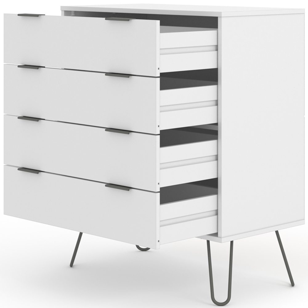 Core Products Augusta White 4 Drawer Chest of Drawers Image 5
