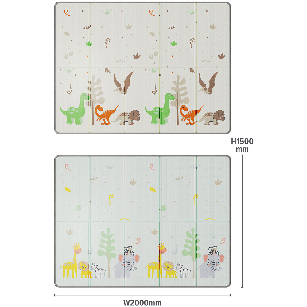Liberty House Toys Jungle and Dinosaur Toddler Play Mat Image 8