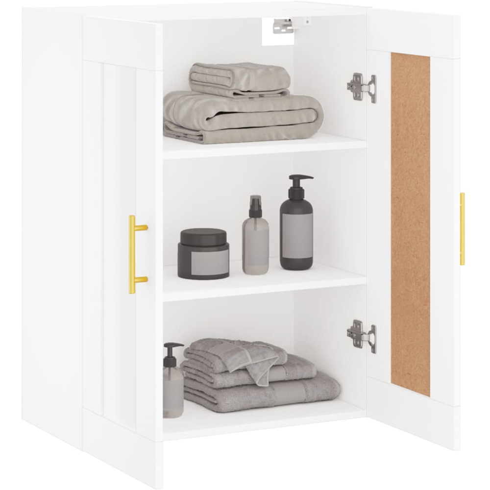 vidaXL 2 Door White Wall Mounted Cabinet Image 5