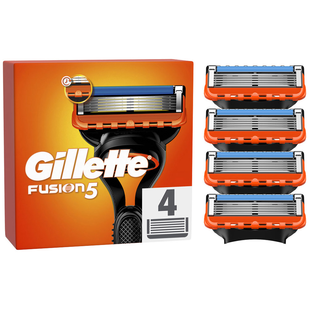 Gillette Fusion 5 Power Mens Razor Blade Refills 4 Pack Image 1
