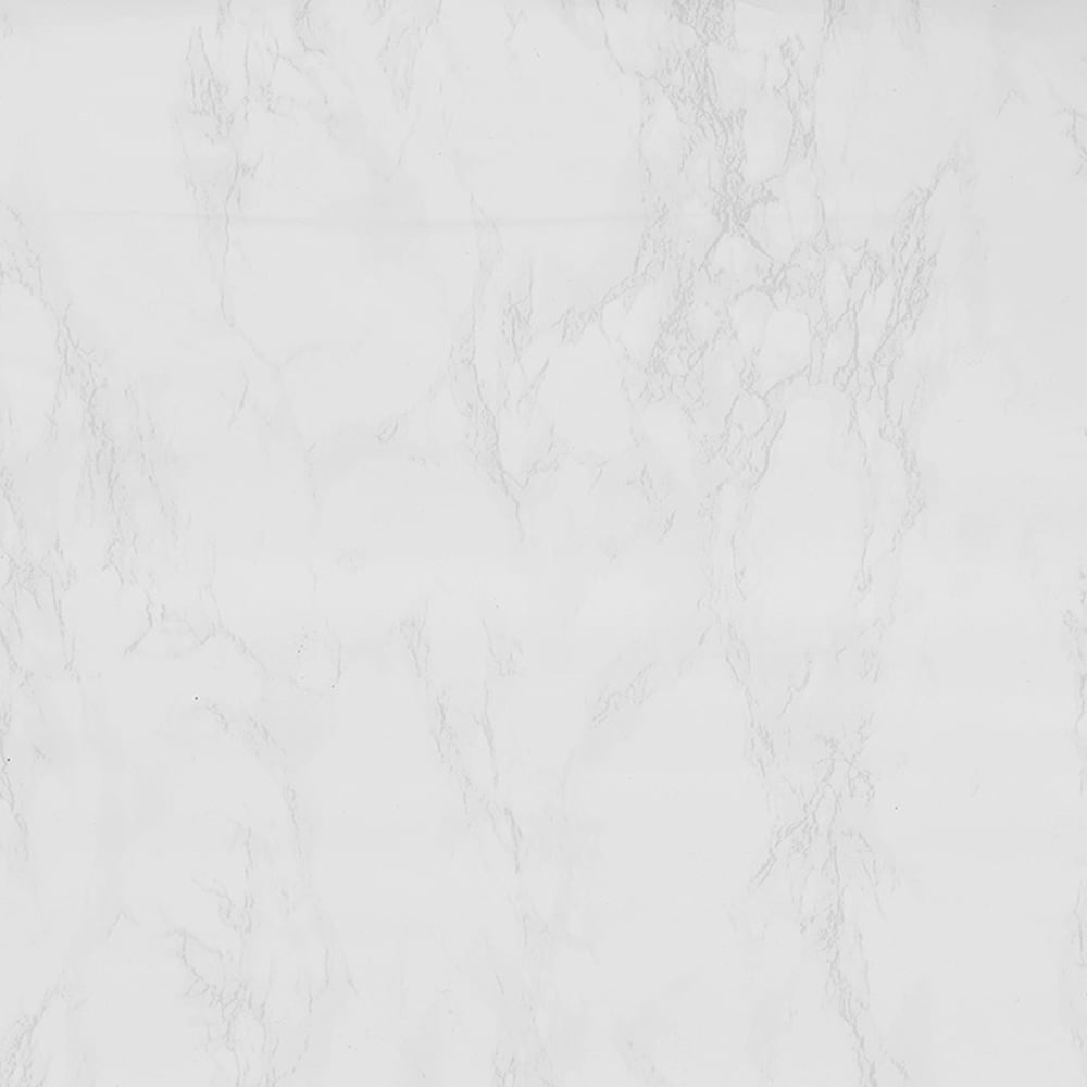 Living and Home Marble Effect White PVC Self Adhesive Wallpaper Image 1