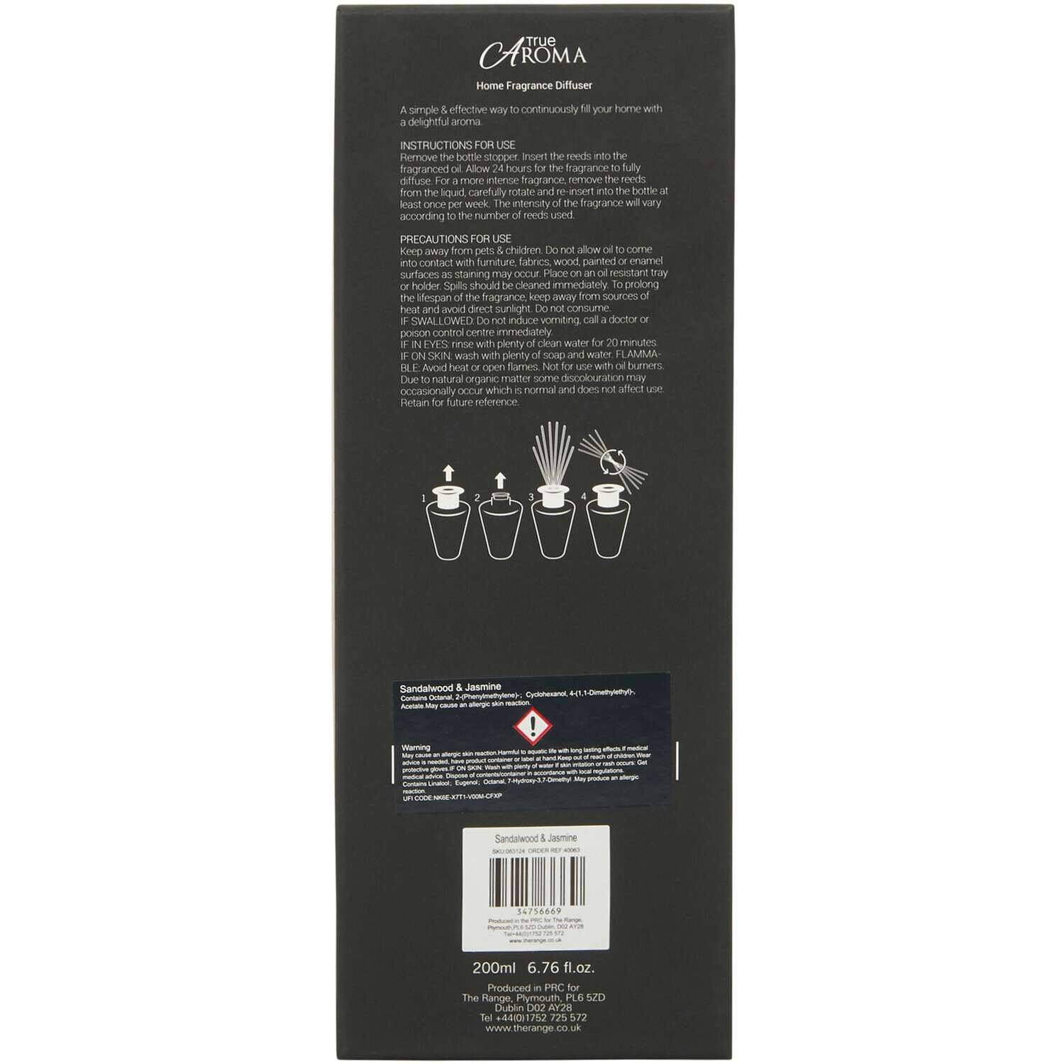 Sandalwood and Jasmine Home Fragrance Diffuser Image 5