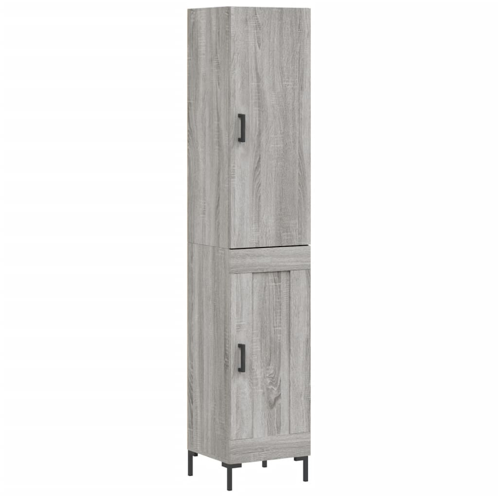 vidaXL 2 Door Grey Sonoma Highboard Image 2