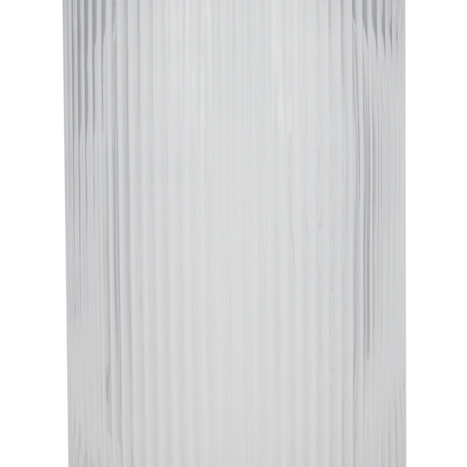 Ribbed Cylinder Vase - Clear Image 2