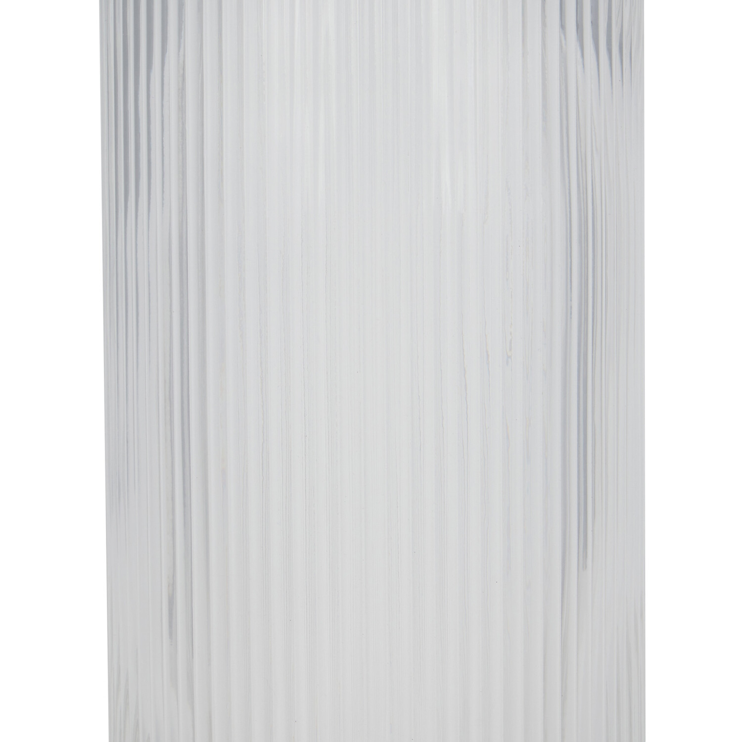 Ribbed Cylinder Vase Clear Wilko