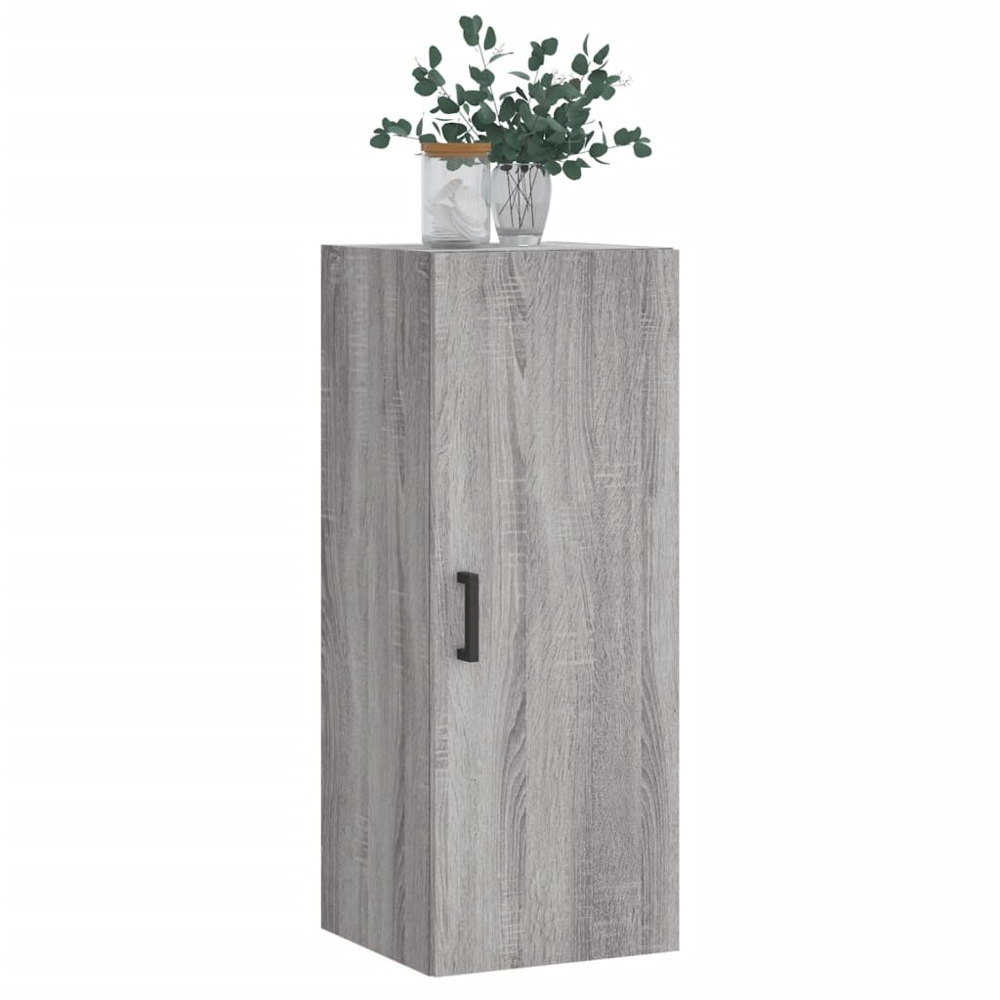 vidaXL Single Door Grey Sonoma Wall Mounted Cabinet Image 3