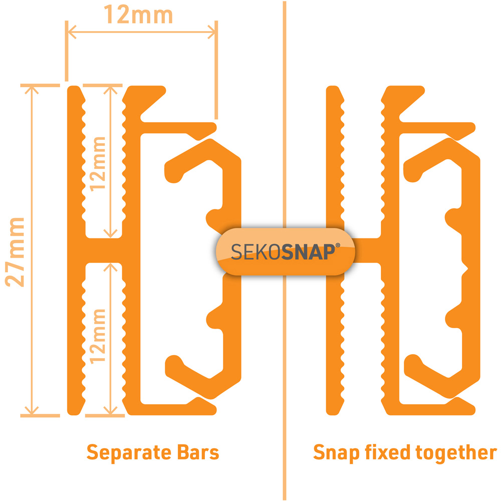 Snapa White Sekosnap H Connector Fix Kit 3m Image 5