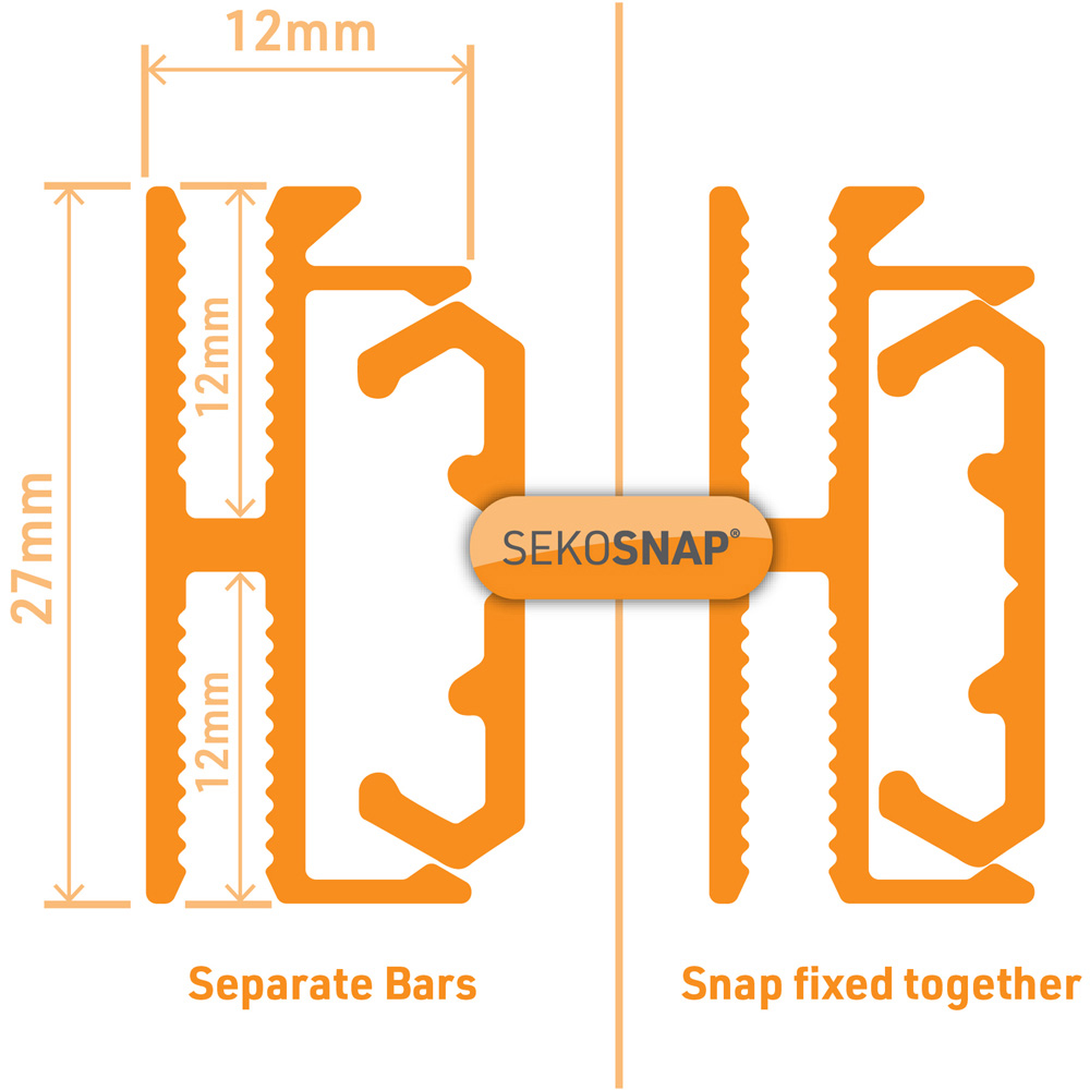 Snapa Sekosnap White H Connector Fix Kit 2m Image 5