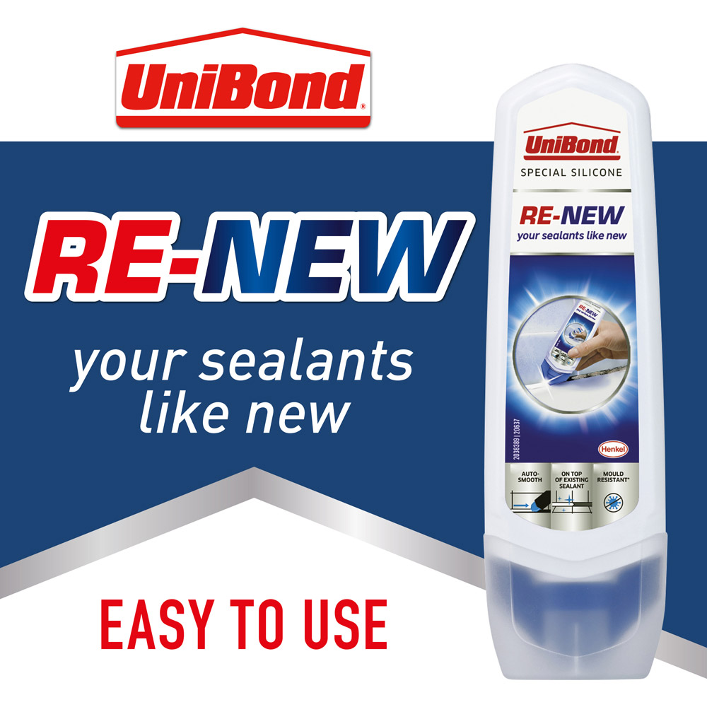 UniBond Renew White Kitchen and Bathroom Sealant Cartridge 100ml Image 6