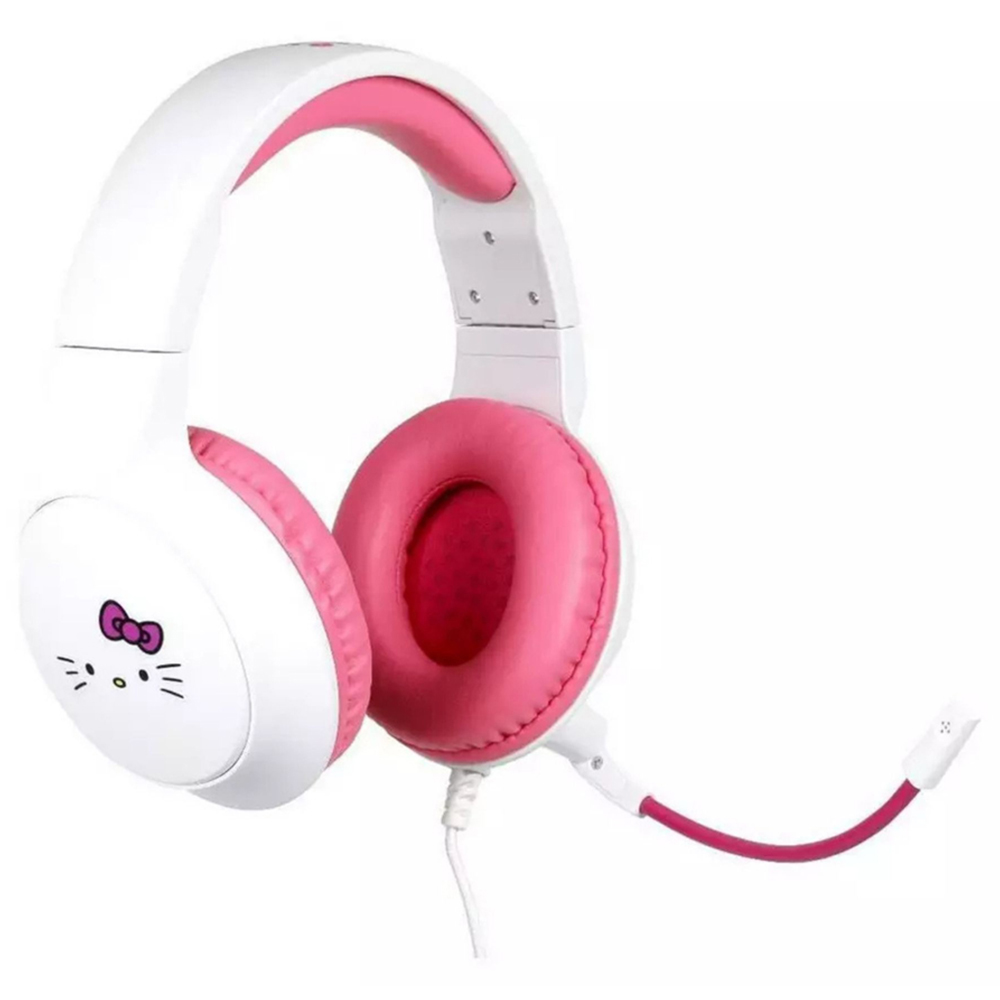 Konix Hello Kitty White and Pink Gaming Headset with Mic Image 2