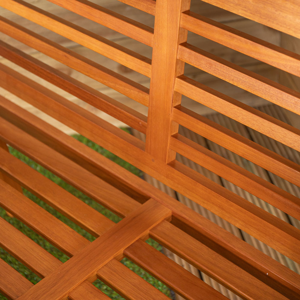 Samuel Alexander 4 Seater Wooden Garden Dining Bench Set Image 5