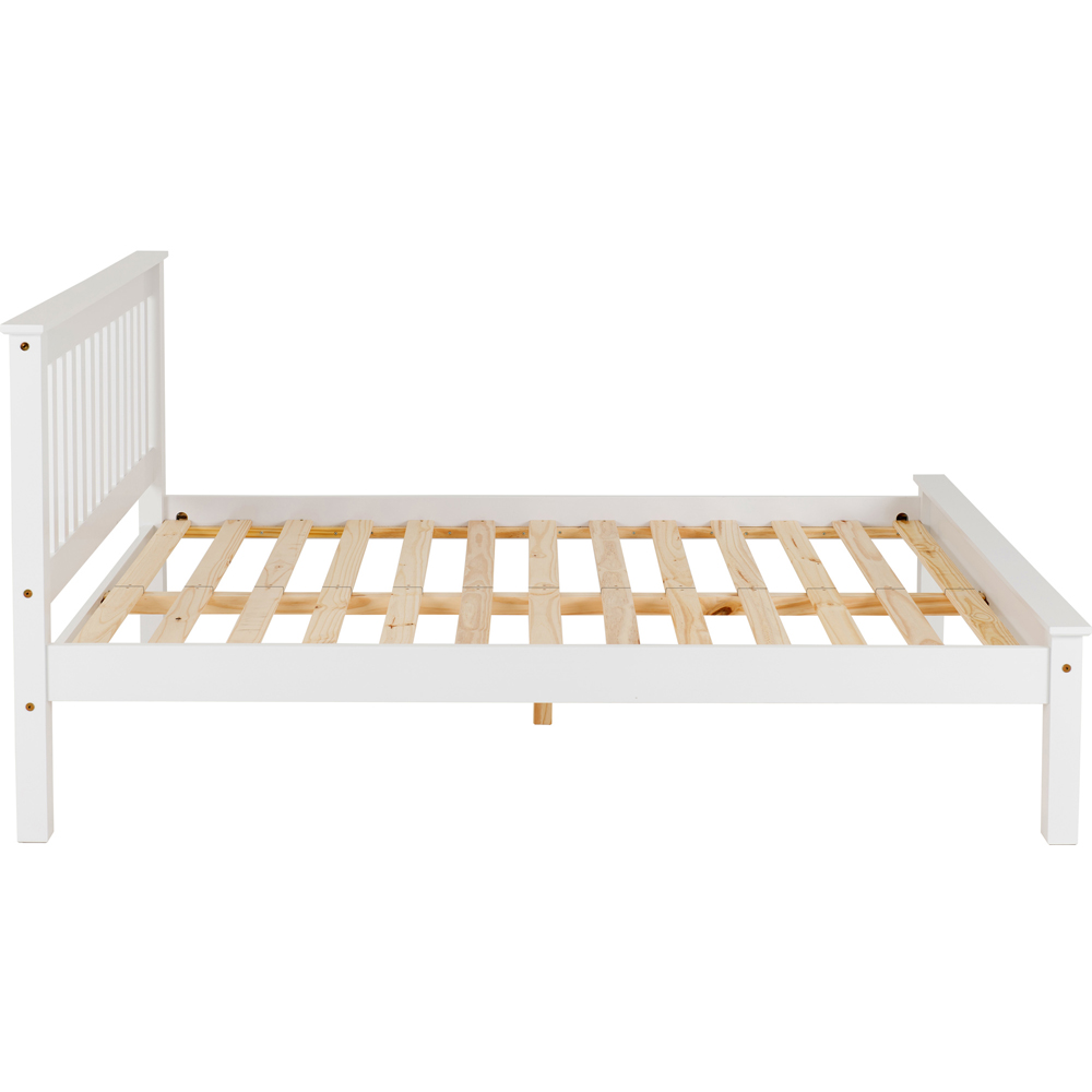 Seconique Monaco King Size White Low End Bed Image 6