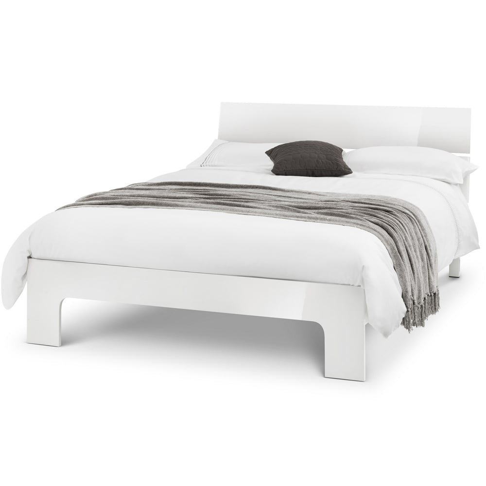 Julian Bowen Manhattan Double White MDF Bed Frame Image 3