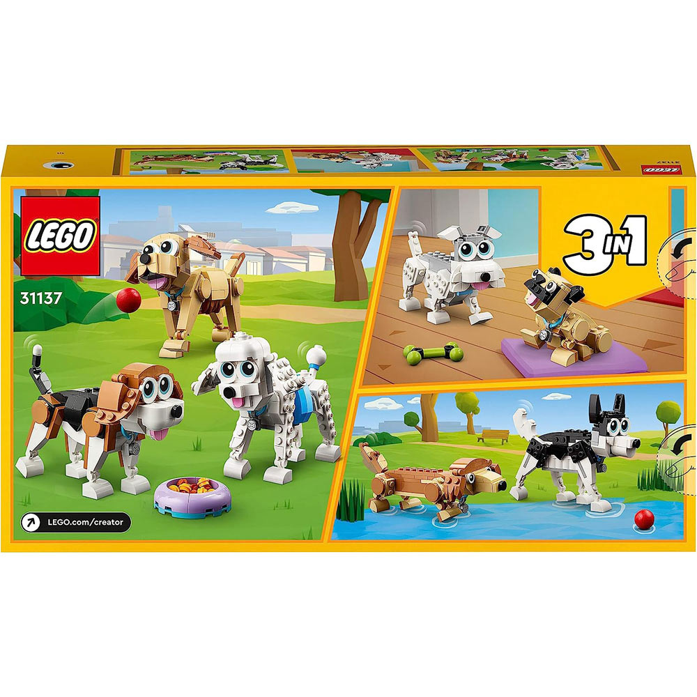LEGO 31137 Creator 3 in 1 Adorable Dogs Building Toy Set Image 1