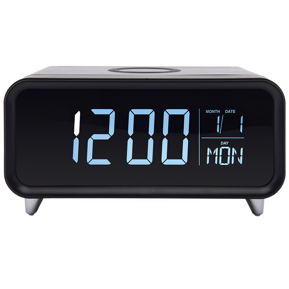 Groov-e Athena Alarm Clock with Wireless Charging Image 1