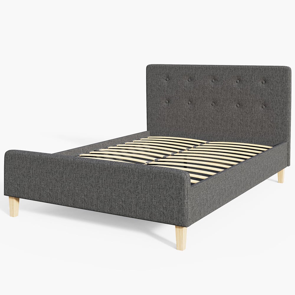 Ashbourne Bed Frame 135cm Grey Image 3